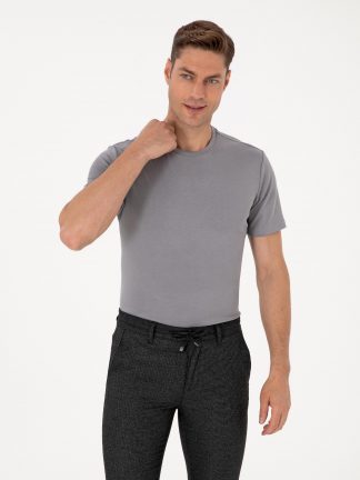 تی شرت مردانه خاکستری پیرکاردین