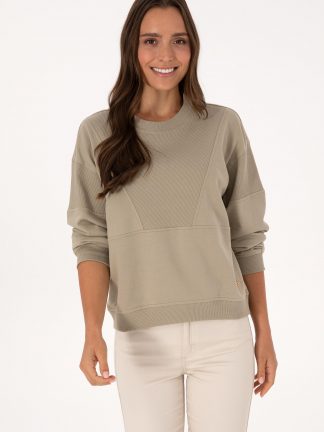 سویشرت زنانه خاکی روشن یو اس پولو