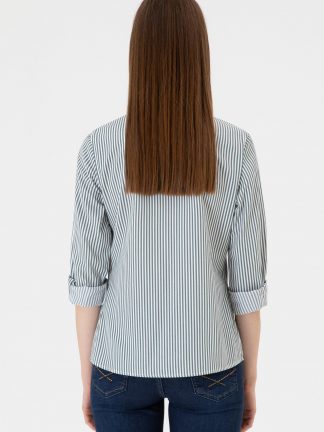 شومیز زنانه سبز تیره یو اس پولو