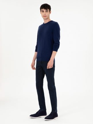 پلیور مردانه سرمه ای پیرکاردین