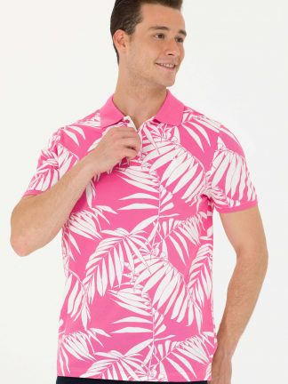 پولوشرت مردانه صورتی یو اس پولو