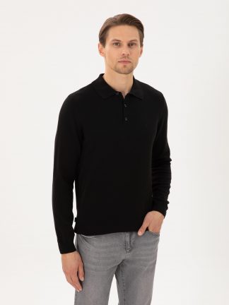 پلیور مردانه مشکی پیرکاردین