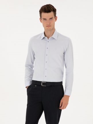 پیراهن رسمی مردانه خاکستری پیرکاردین