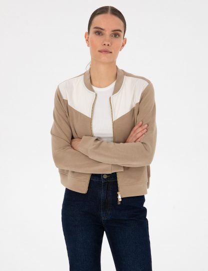 سویشرت زنانه بژ پیرکاردین
