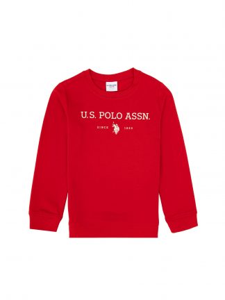 سویشرت پسرانه قرمز یو اس پولو