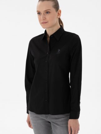 شومیز زنانه مشکی یو اس پولو