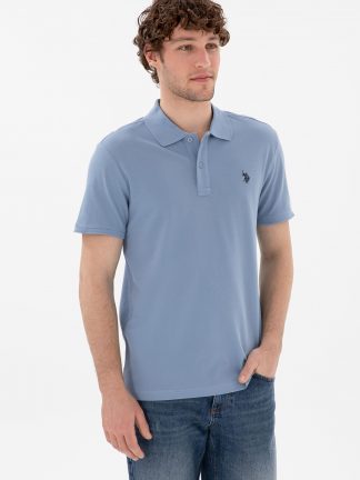 پولوشرت مردانه آبی یو اس پولو