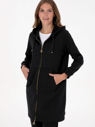 سویشرت زنانه مشکی یو اس پولو