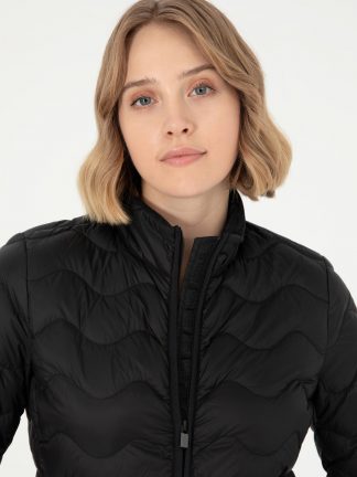 کاپشن زنانه مشکی یو اس پولو