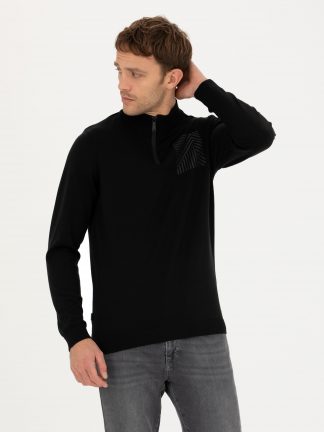 پلیور مردانه مشکی پیرکاردین