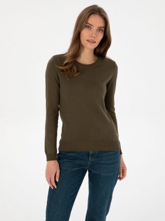 پلیور زنانه خاکی روشن پیرکاردین