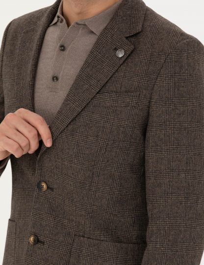 کت مردانه قهوه ای پیرکاردین