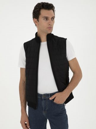 جلیقه مردانه مشکی کاشارل