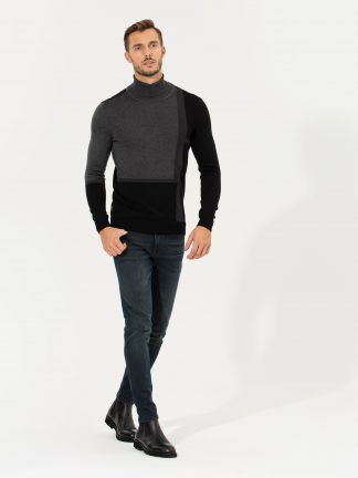 پلیور مردانه خاکستری پیرکاردین