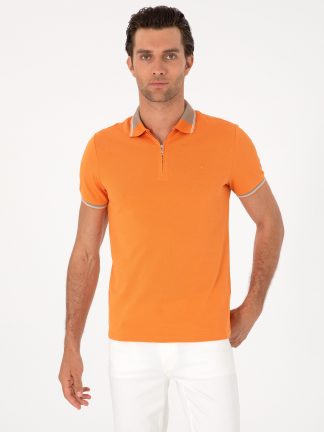 پولوشرت مردانه نارنجی کاشارل