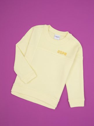 سویشرت دخترانه زرد یو اس پولو