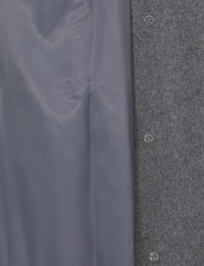 پالتو زنانه خاکستری تیره پیرکاردین