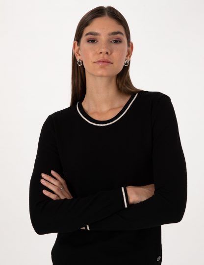 پلیور زنانه مشکی پیرکاردین