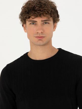 پلیور مردانه مشکی پیرکاردین