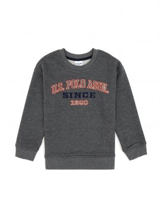 سویشرت پسرانه خاکستری تیره یو اس پولو
