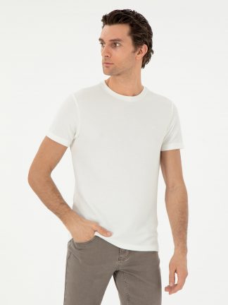 تی شرت مردانه سفید کاشارل