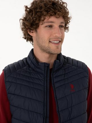 جلیقه مردانه سرمه ای یو اس پولو