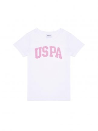 تی شرت دخترانه سفید یو اس پولو