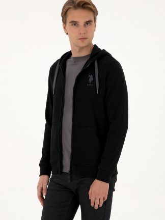 ژاکت مردانه مشکی یو اس پولو