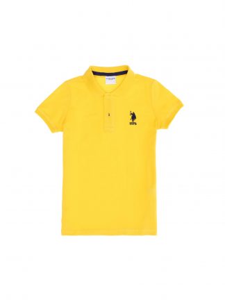 پولوشرت پسرانه زرد تیره یو اس پولو