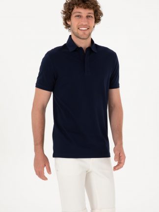 پولوشرت مردانه سرمه ای یو اس پولو