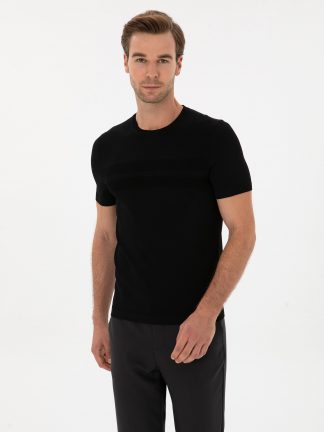 تی شرت مردانه مشکی کاشارل