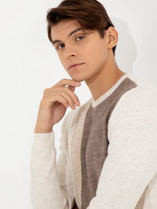 پلیور مردانه بژ پیرکاردین