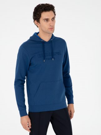 هودی مردانه آبی کوبالت کاشارل