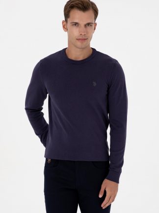 پلیور مردانه زرشکی یو اس پولو