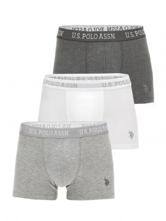 شورت مردانه خاکستری تیره یو اس پولو