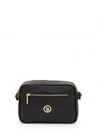 کیف دوشی زنانه مشکی یو اس پولو