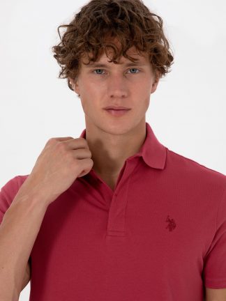 پولوشرت مردانه آلبالویی یو اس پولو