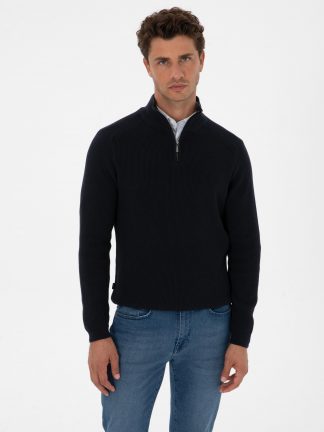 پلیور مردانه سرمه ای پیرکاردین