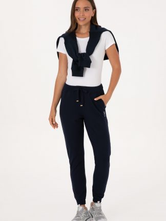 شلوار راحتی زنانه سرمه ای یو اس پولو