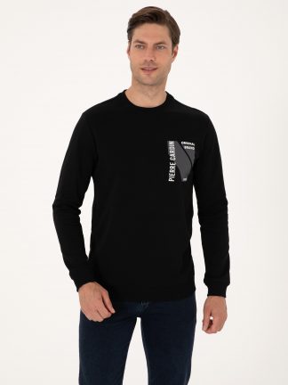 سویشرت مردانه مشکی پیرکاردین