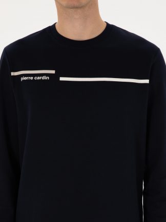 سویشرت مردانه سرمه ای پیرکاردین