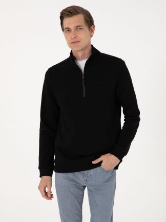 سویشرت مردانه مشکی پیرکاردین