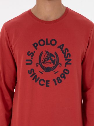 لباس راحتی مردانه آجری یو اس پولو