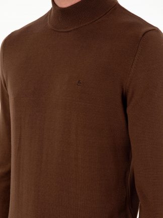 پلیور مردانه قهوه ای تیره پیرکاردین