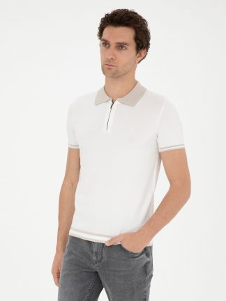 پلیور مردانه سفید کاشارل