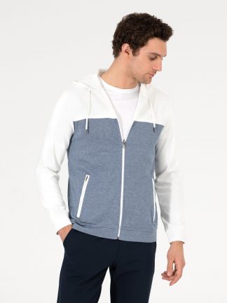 هودی مردانه آبی روشن کاشارل