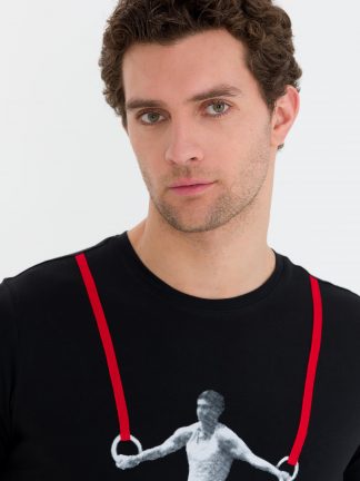 تی شرت مردانه مشکی کاشارل