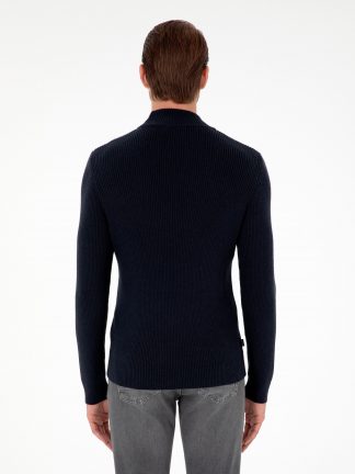 پلیور مردانه سرمه ای پیرکاردین