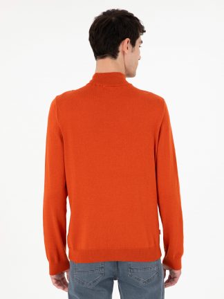 پلیور مردانه نارنجی پیرکاردین