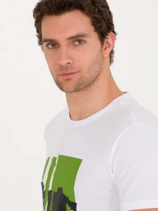 تی شرت مردانه سفید کاشارل